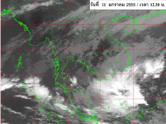 ศูนย์อุตุฯภาคใต้ เตือนฝนตกหนัก 12-15 ม.ค.