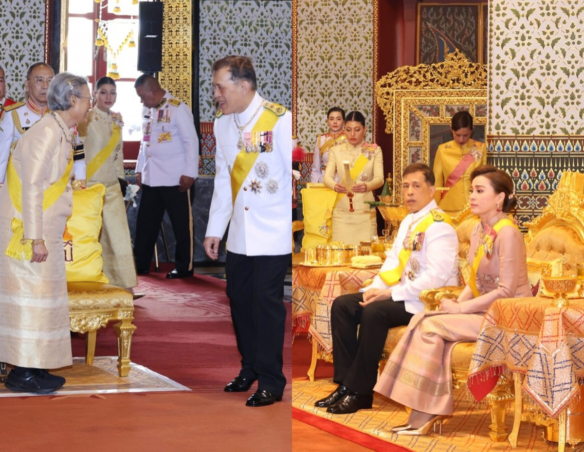 ในหลวง พระราชินี เสด็จฯ ทรงบำเพ็ญพระราชกุศล เนื่องในวันฉัตรมงคล