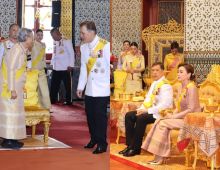 ในหลวง พระราชินี เสด็จฯ ทรงบำเพ็ญพระราชกุศล เนื่องในวันฉัตรมงคล