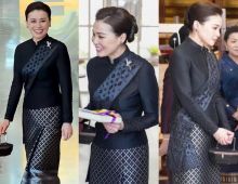งามเหนือคำบรรยาย! พระราชินี ในชุดไทยอมรินทร์สุดวิจิตร