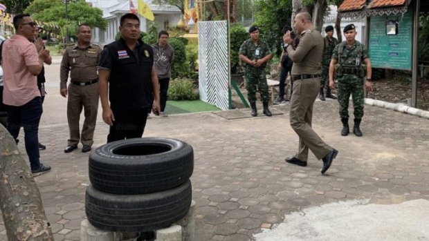 วัดพระราม9 แตกตื่น พบระเบิด ซ่อนในกระเป๋าเป้นักเรียน ซุกข้างห้องน้ำ เร่งล่าตัวมือป่วน