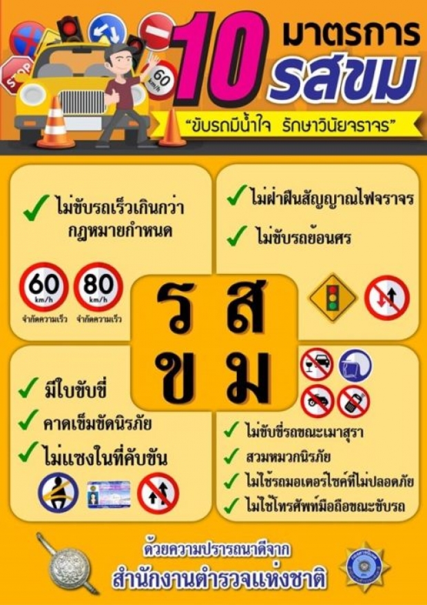 ตร.จัดอินโฟกราฟิกแนะเส้นทางเลี่ยง รถติดปีใหม่ 63 ทั่วประเทศ