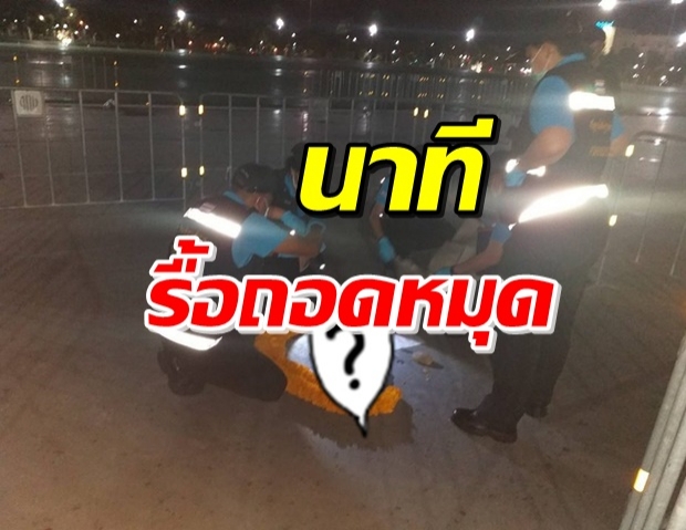 ชัดไม่ต้องซูม! นาทีเจ้าหน้าที่ ถอนหมุดคณะราษฎร ที่ 2