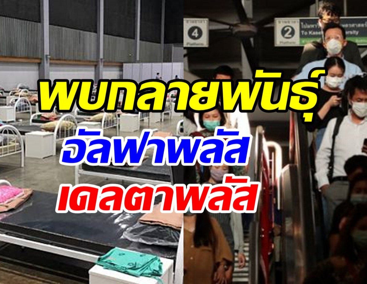 ไทยพบโควิดกลายพันธุ์ อัลฟาพลัส18ราย -เดลตาพลัส(AY.1)1ราย