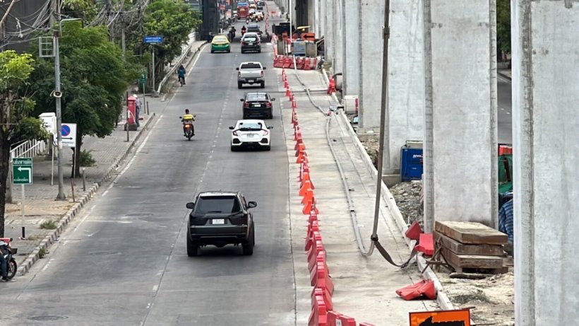 พบชีตไพล์กระแทกรางรถไฟฟ้าสายสีชมพูคด ทำตัวยึดหลุดขณะรถวิ่ง