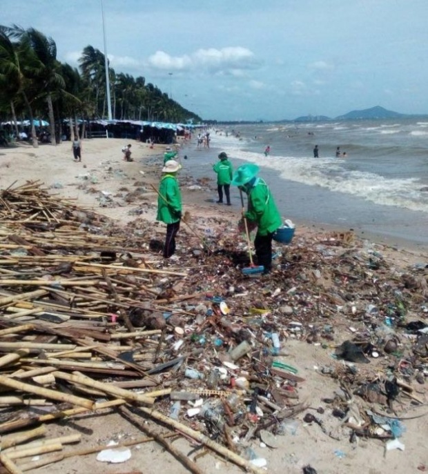 นายกตุ้ย แฉ ขยะกองพะเนิน เกลื่อนหาดบางแสน เหตุผลจากความมักง่าย!