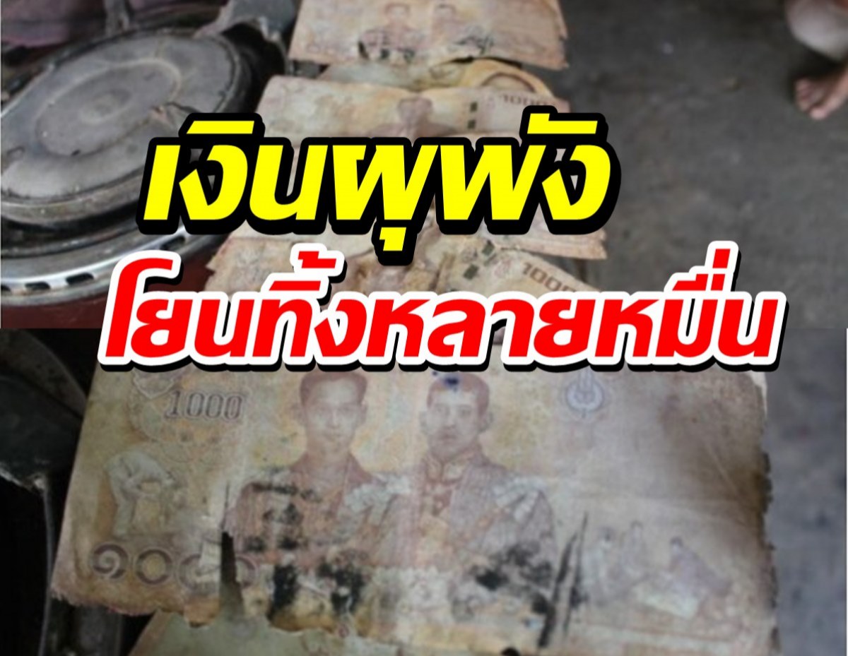 2ตายายฝังเงินใต้ดินนานหลายปี สุดท้ายต้องโยนทิ้งหลายหมื่น