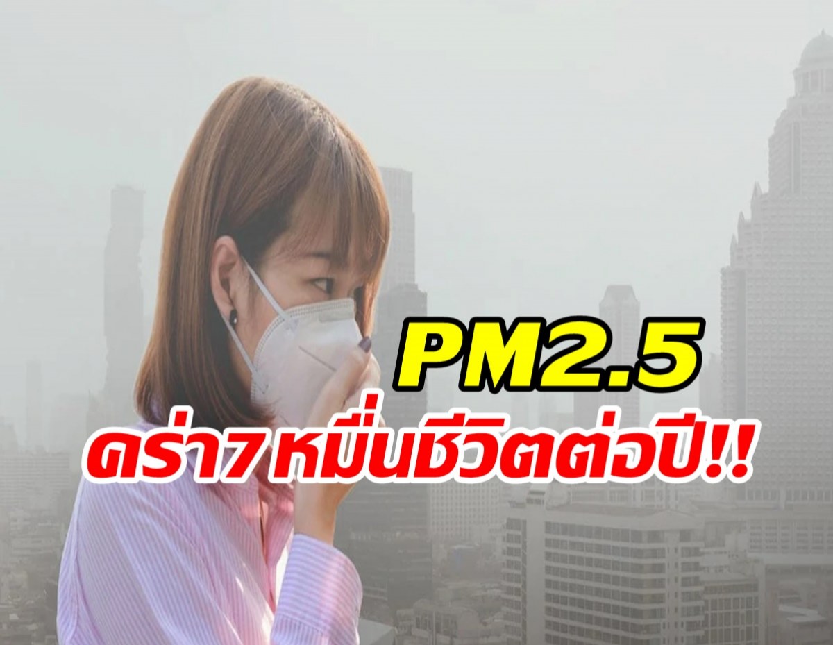 ช็อค ตายจากฝุ่นPM2.5 7หมื่นคนต่อปี