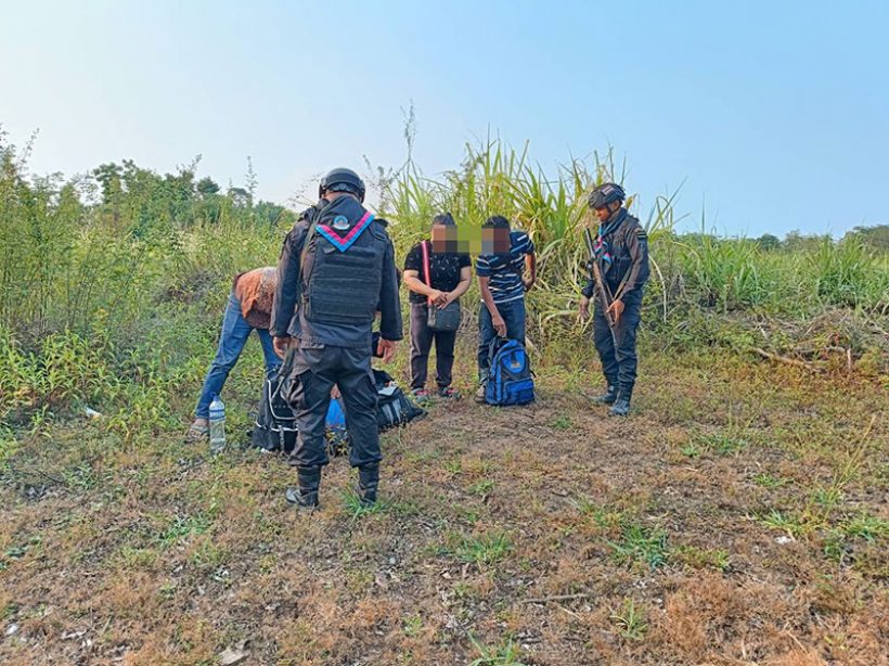 ด่วน! รวบคาชายแดน 4เขมรหนีเข้าไทย หวังกลับไปขุดทอง!