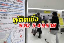 เพจดังรายงาน ผู้ติดเชื้อไวรัสชนิดใหม่ในจีน รวม 549ราย