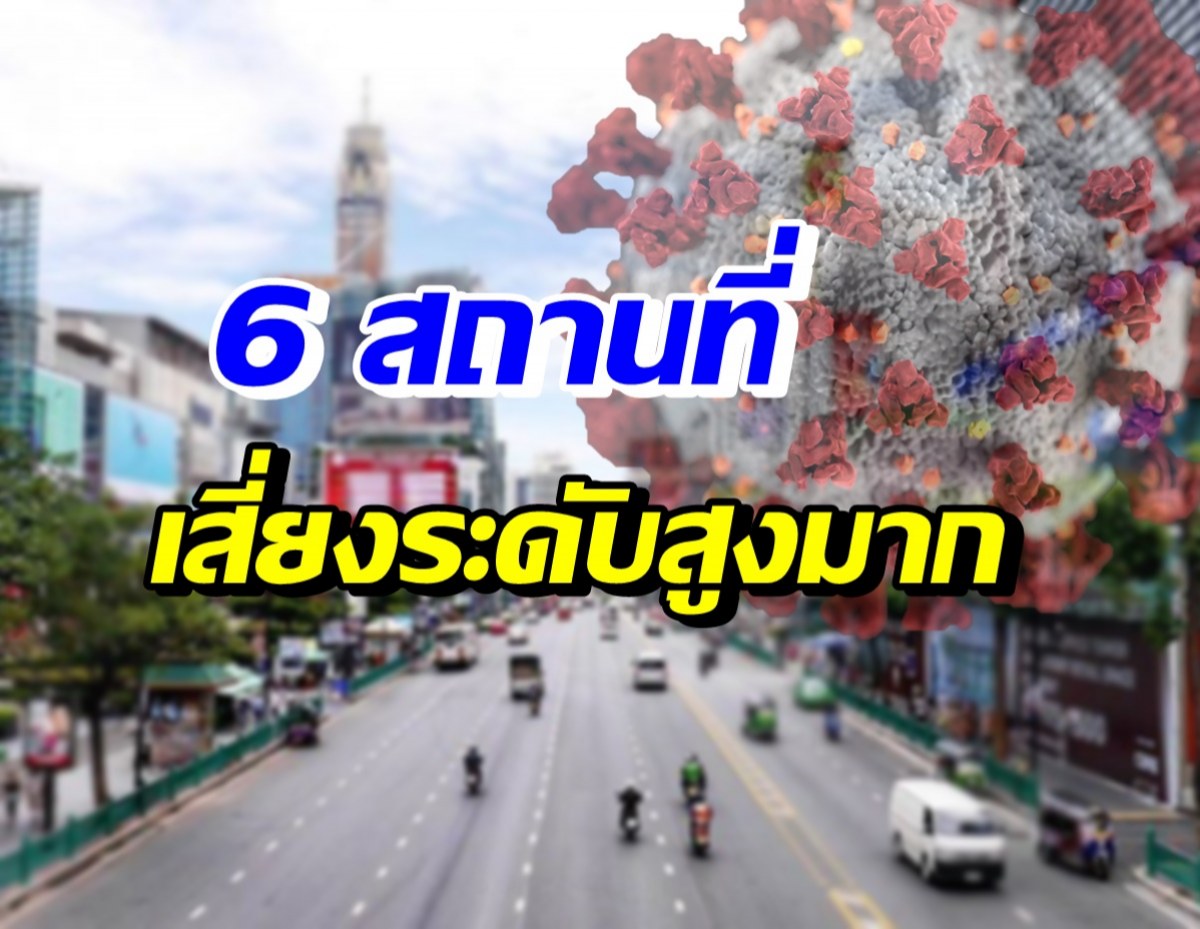 เปิด 6 สถานที่เสี่ยงโควิดสูงมาก ย้ำทุกจังหวัดประเมิน-เฝ้าระวัง