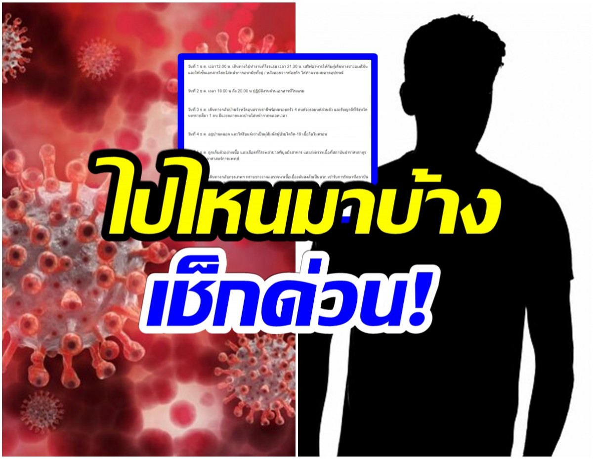 เปิดไทม์ไลน์ พนักงานเสิร์ฟคนไทยมีประวัติใกล้ชิด ผู้ติดเชื้อโอไมครอน