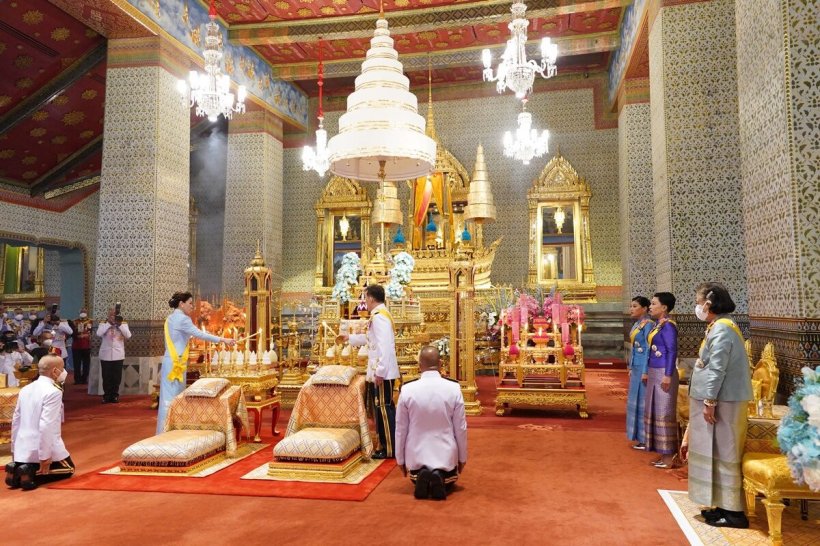 ในหลวง พระราชินี เสด็จฯ พระราชพิธีมหามงคลเฉลิมพระชนมพรรษาพระพันปีหลวง