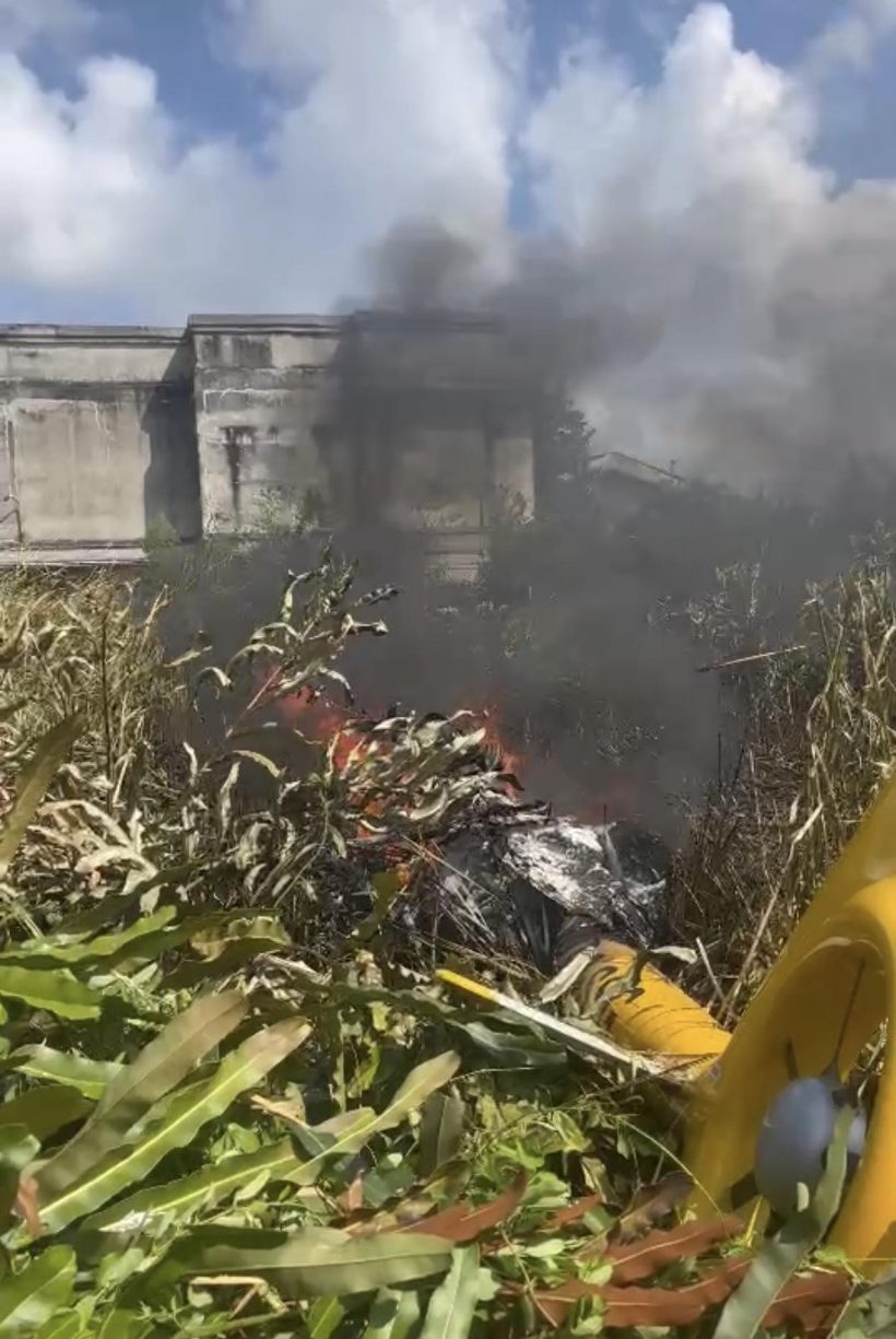 ด่วน! เปิดภาพเหตุการณ์ระทึก เฮลิคอปเตอร์ตก