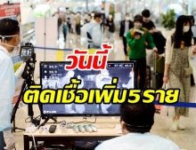  ศบค.เผยพบผู้ติดเชื้อรายใหม่ 5 ราย จากสถานที่กักกัน