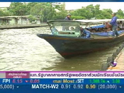 หยุดวิ่งชั่วคราว เรือโดยสารคลองแสนแสบช่วงประตูน้ำ-สะพานผ่านฟ้า