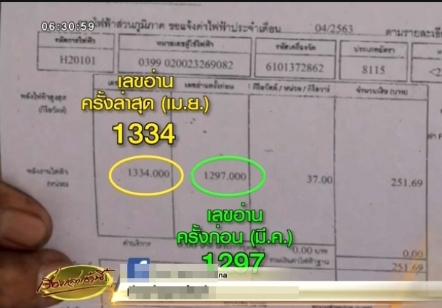 คนจดมิเตอร์ขอโทษ จดผิดทำบิลค่าไฟ พุ่งพรวดจาก 2 พันไป 8 หมื่น