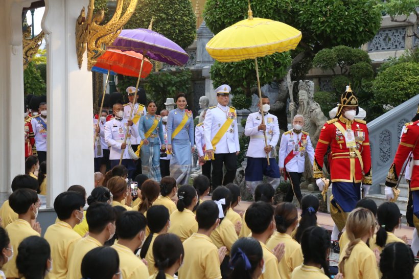 ในหลวง-พระราชินี เสด็จฯ พระราชพิธีเฉลิมพระชนมพรรษา91พรรษาพระพันปีหลวง