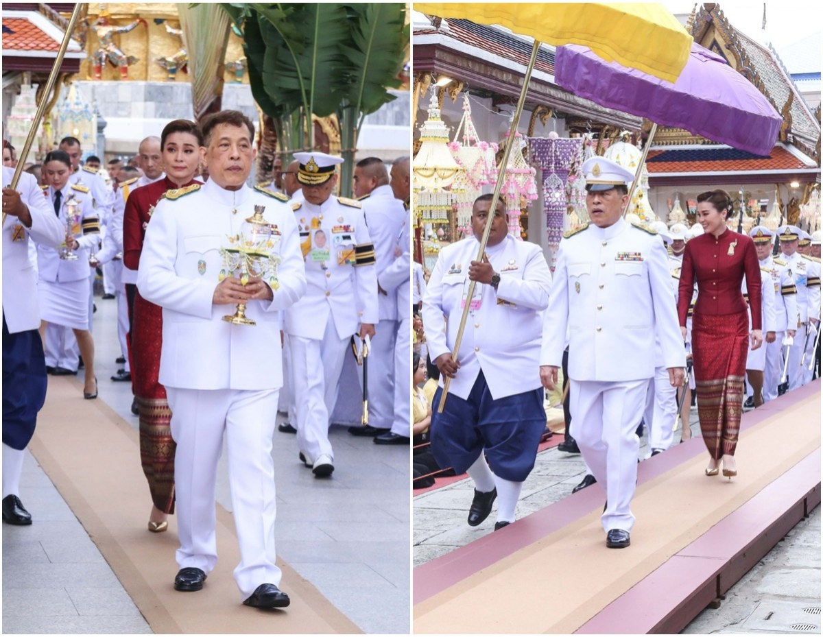ประมวลภาพ ในหลวง-พระราชินี เสด็จฯ บำเพ็ญพระราชกุศลวิสาขบูชา