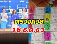 ตรวจหวย ผลสลากกินแบ่งรัฐบาล งวดวันที่ 16 ธันวาคม 2563