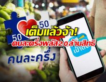 ไวเกิ๊น! คนละครึ่งพลัส 20 ล้านสิทธิ เต็มภายใน 10 ชั่วโมง ใครลงทันเช็กด่วน!