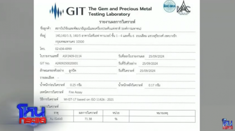 สรุปผลตรวจลูกปัดทองคำ-ปี่เซียะร้านแม่ตั๊ก คนแห่คืนของรัวๆ