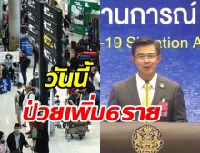 ศบค.แถลงพบผู้ติดเชื้อเพิ่ม 6 ราย ในสถานที่กักกันฯ