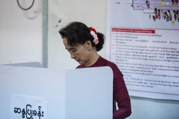 รวมภาพประวัติศาสตร์ “เลือกตั้งเมียนมา