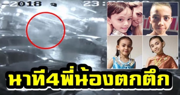 เปิดคลิปสลดนาที 4 พี่น้องพลัดตกระเบียงชั้น4 ยายเผยคำพูด”น้องลูก้า” (คลิป)