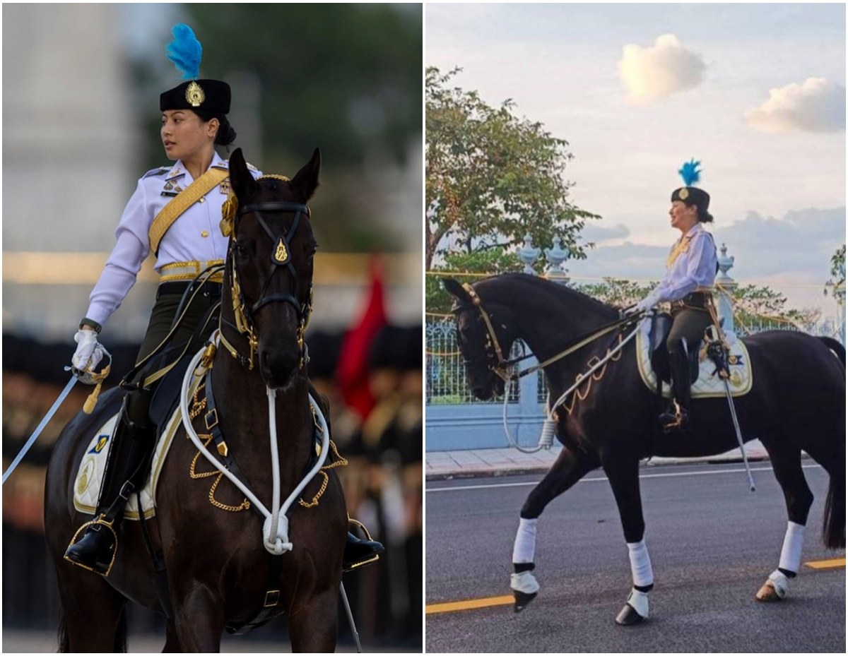 'เจ้าฟ้าสิริวัณณวรี' นำขบวนกองพันทหารม้ารักษาพระองค์ ซักซ้อมสวนสนาม