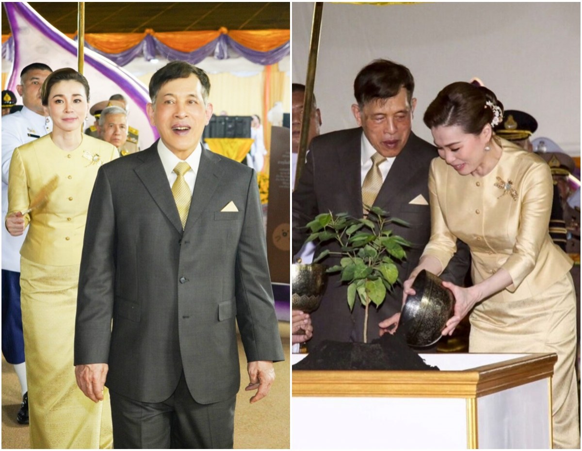 ประมวลภาพ ในหลวง-พระราชินี เสด็จพิธีเปิดพระอุโบสถกลางน้ำ