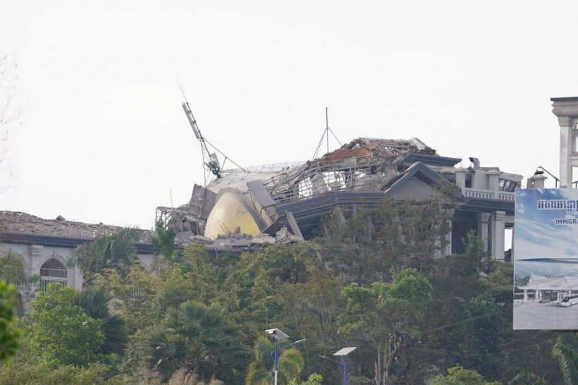 เปิดภาพล่าสุด กาสิโนทมอดา หลังโดน F-16 โจมตี