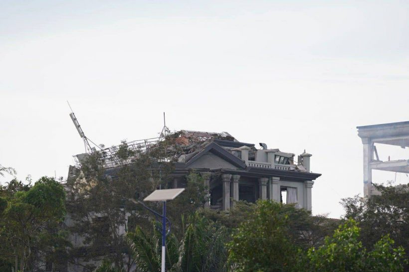 เปิดภาพล่าสุด กาสิโนทมอดา หลังโดน F-16 โจมตี