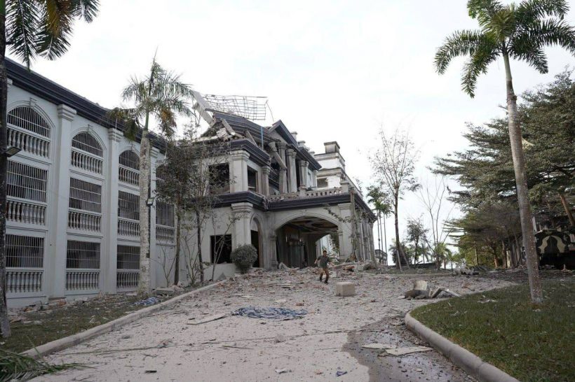 เปิดภาพล่าสุด กาสิโนทมอดา หลังโดน F-16 โจมตี