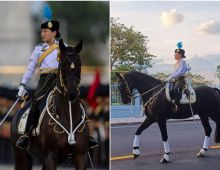 'เจ้าฟ้าสิริวัณณวรี' นำขบวนกองพันทหารม้ารักษาพระองค์ ซักซ้อมสวนสนาม