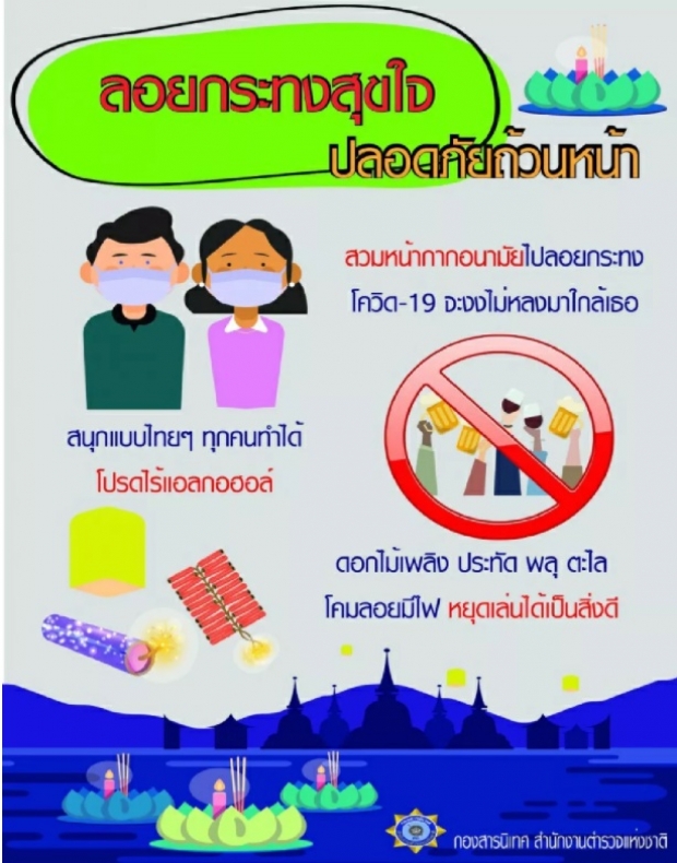 ตำรวจเตือนปชช. ลอยกระทงออนไลน์ ก็ต้องระวังด้วย!  