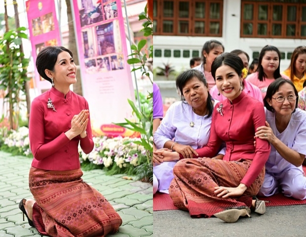 เจ้าคุณพระสินีนาฏ ถวายผ้าไตรวัดพิชยญาติการาม ทักทาย-ถ่ายรูป ปชช.อย่างใกล้ชิด