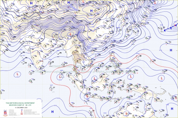 เผยสภาพอากาศอุณหภูมิลด เตือน 11 จังหวัดฝนถล่ม