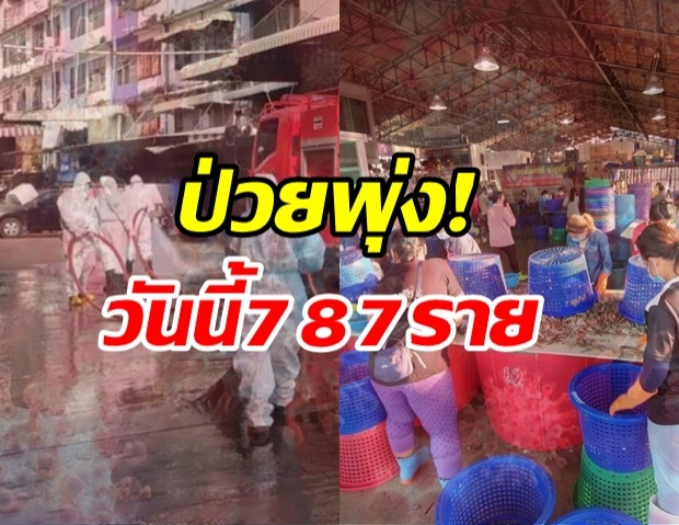 ยอดพุ่งต่อเนื่อง! สมุทรสาครพบผู้ป่วยโควิด 787 ราย สะสม 12,130 ราย