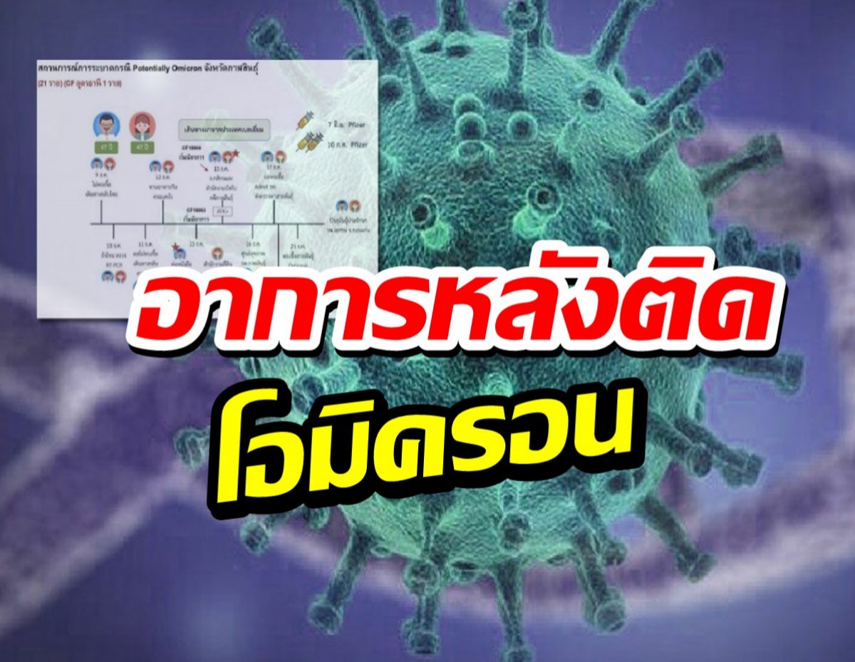 เผยอาการผู้ป่วยโอมิครอนในไทย ชี้วัคซีนช่วยได้