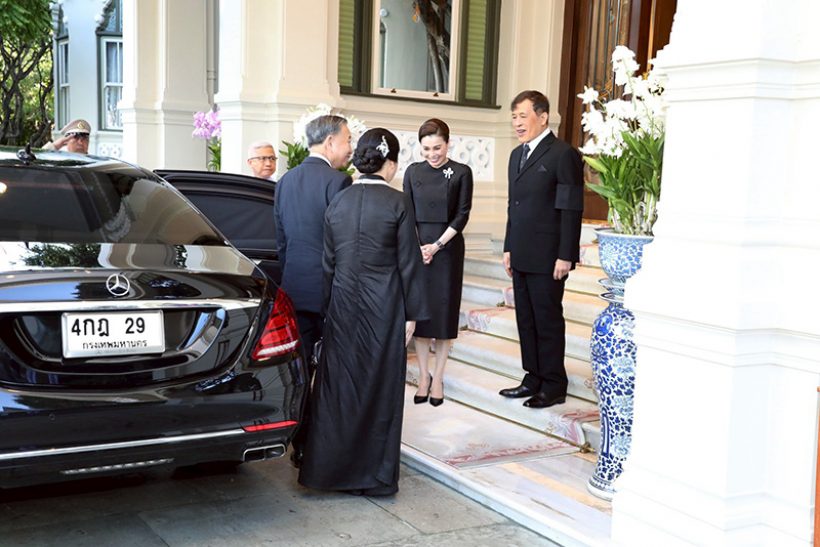 ในหลวงพระราชินี ทรงต้อนรับประธานาธิบดีเวียดนาม