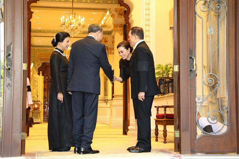 ในหลวงพระราชินี ทรงต้อนรับประธานาธิบดีเวียดนาม