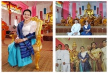 ทรงพระสิริโฉม ..เจ้าหญิงกัมพูชาเสด็จร่วมบุญผะเหวดเทศน์มหาชาติ