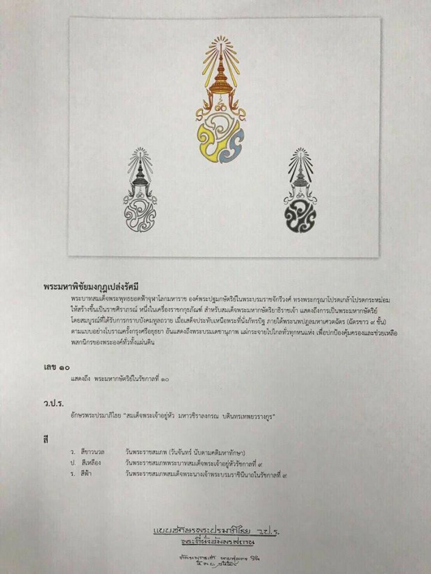 แต่งตั้งแล้ว!! พระนามเต็มพร้อมสัญลักษณ์ประจำพระมหากษัตริย์ รัชกาลที่ ๑๐