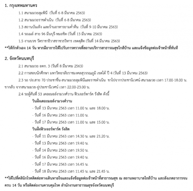 อัปเดตสถานที่ล่าสุด เสี่ยงโควิด-19 เพิ่มขึ้นหลายพื้นที่!?!