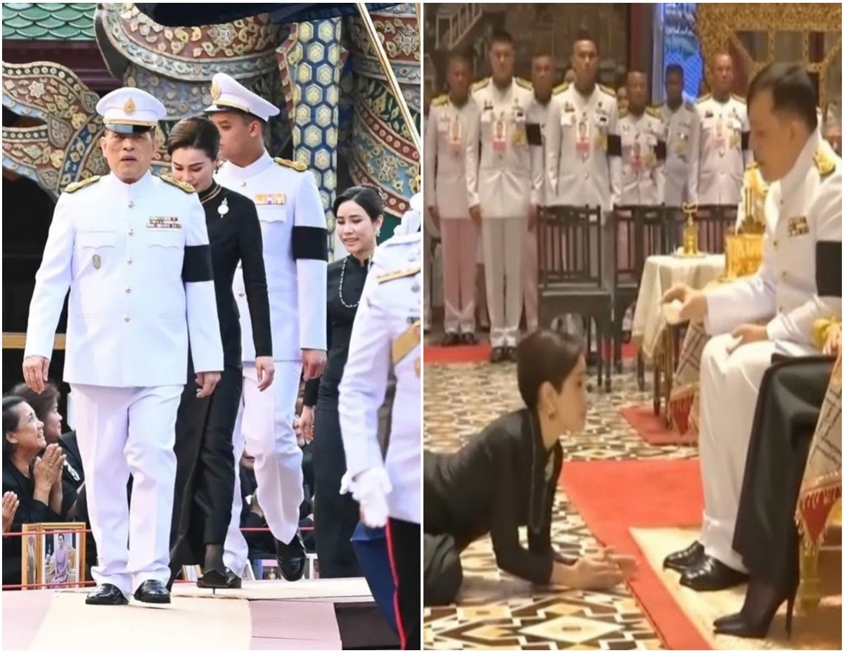 ในหลวง พระราชทานน้ำมหาสังข์ เจ้าคุณพระสินีนาถ