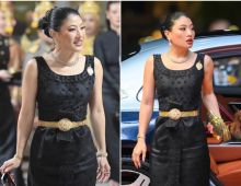 ทรงพระสิริโฉม เจ้าฟ้าสิริวัณณวรีฯ ฉลองชุดไทยทอดพระเนตรโขน