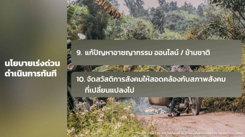 นายกฯ แถลงนโยบายสำคัญ10ข้อ เดินหน้าบริหารประเทศทันที