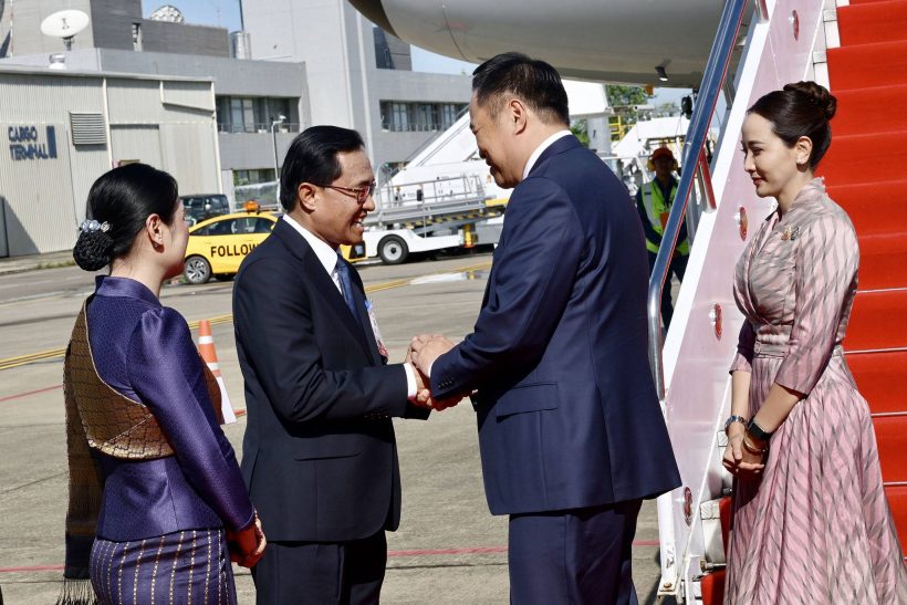 ประมวลภาพ นายกฯอนุทิน-ภริยา ทำภารกิจเเรกที่ สปป.ลาว