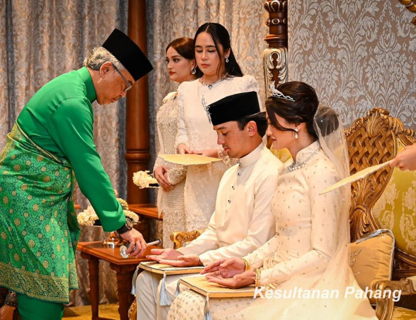 ประมวลภาพพระราชพิธีเสกสมรส เจ้าชายเเห่งประเทศมาเลเซีย